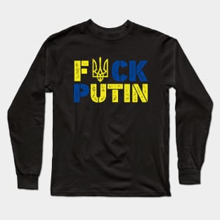 Puck Futin, I Stand With Ukraine Long Sleeve T-Shirt